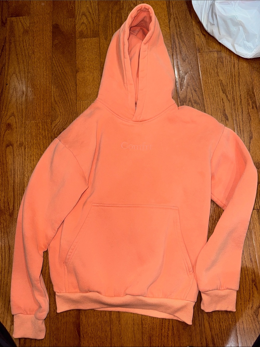 comfrt hoodie creamsicle orange